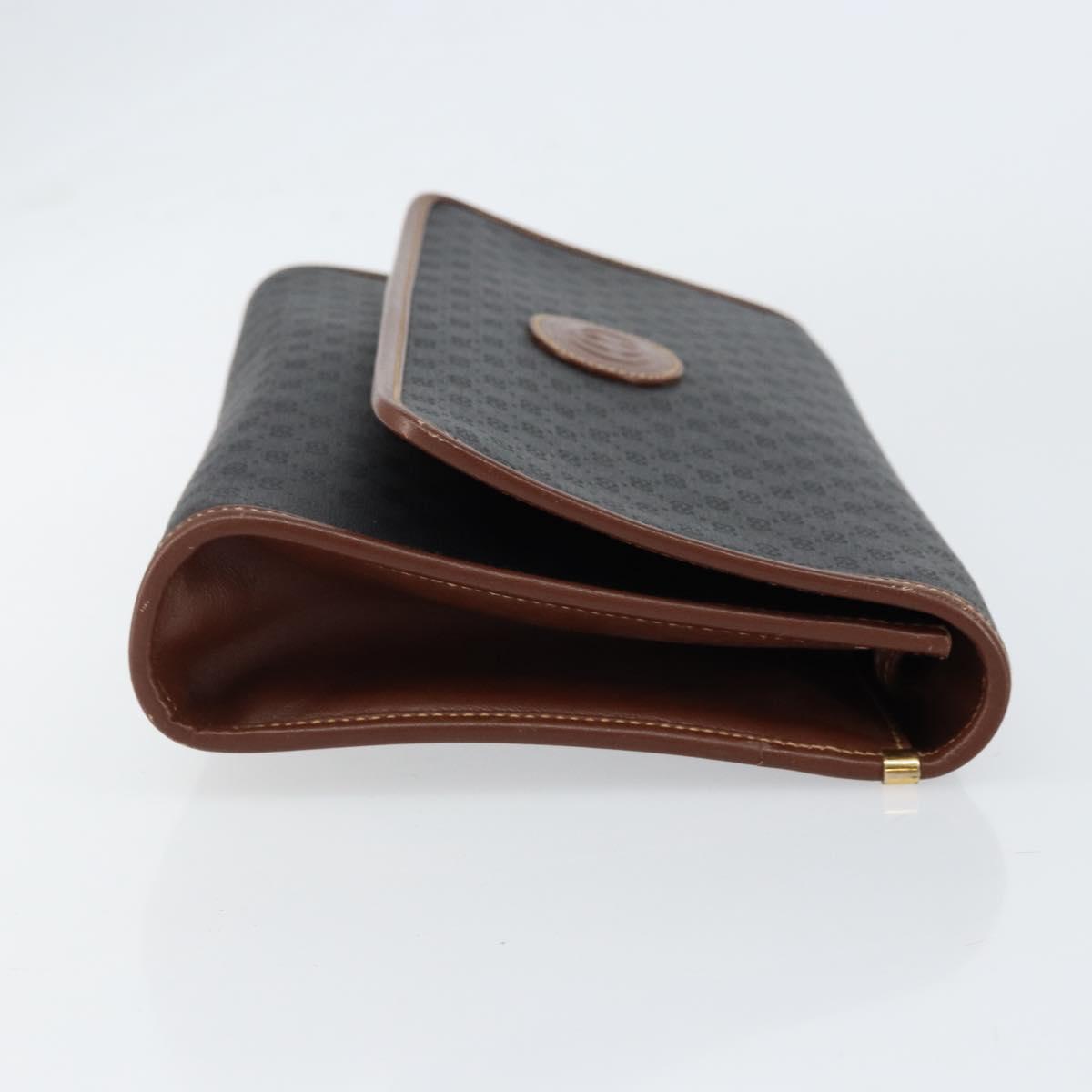 GUCCI Micro GG Supreme Shoulder Bag PVC Black Gold 004 112 0289 Auth BA7784