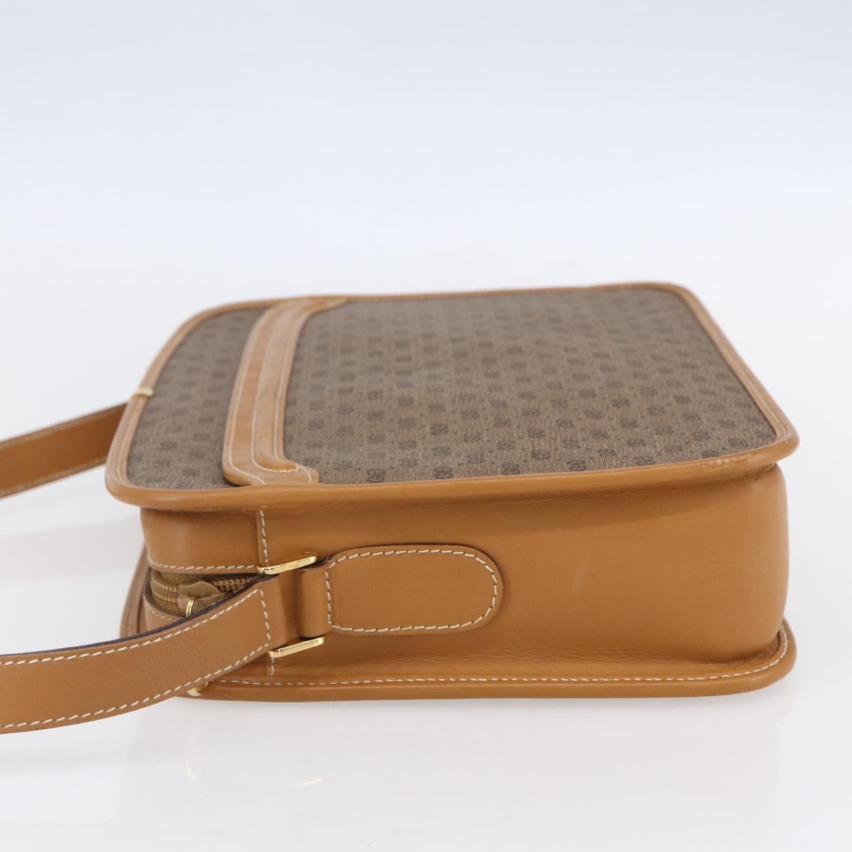 GUCCI Micro GG Supreme Shoulder Bag PVC Beige Gold 001 256 1308 Auth BA7785