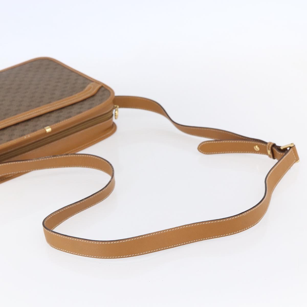 GUCCI Micro GG Supreme Shoulder Bag PVC Beige Gold 001 256 1308 Auth BA7785