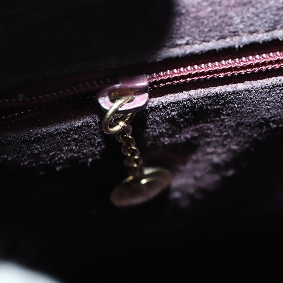 GUCCI Bamboo Hand Bag Leather 2way Brown Gold 001 1886 Auth BA7787