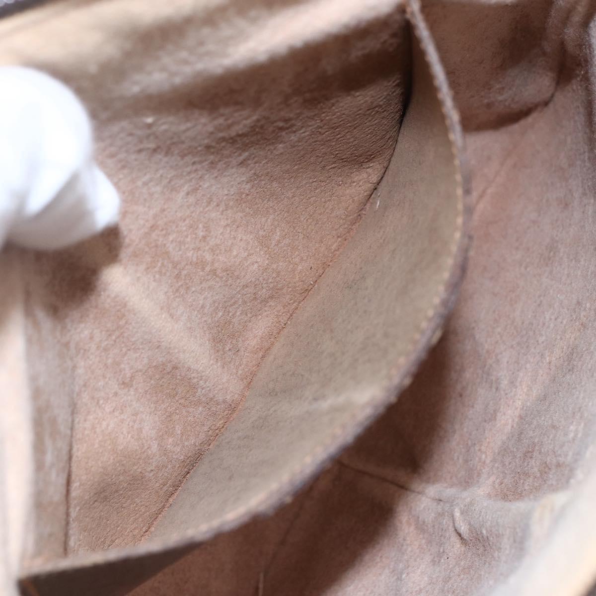 GUCCI GG Supreme Web Sherry Line Bag PVC Beige Gold 904 02 047 Auth BA7792