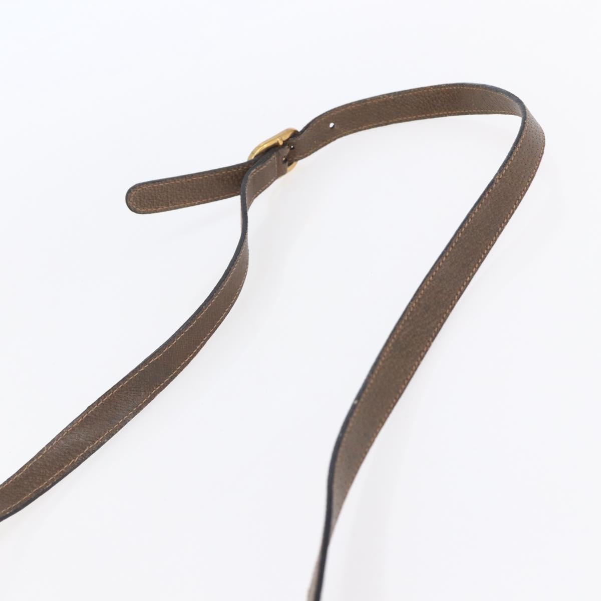 GUCCI GG Supreme Web Sherry Line Bag PVC Beige Gold 14 02 005 Auth BA7798