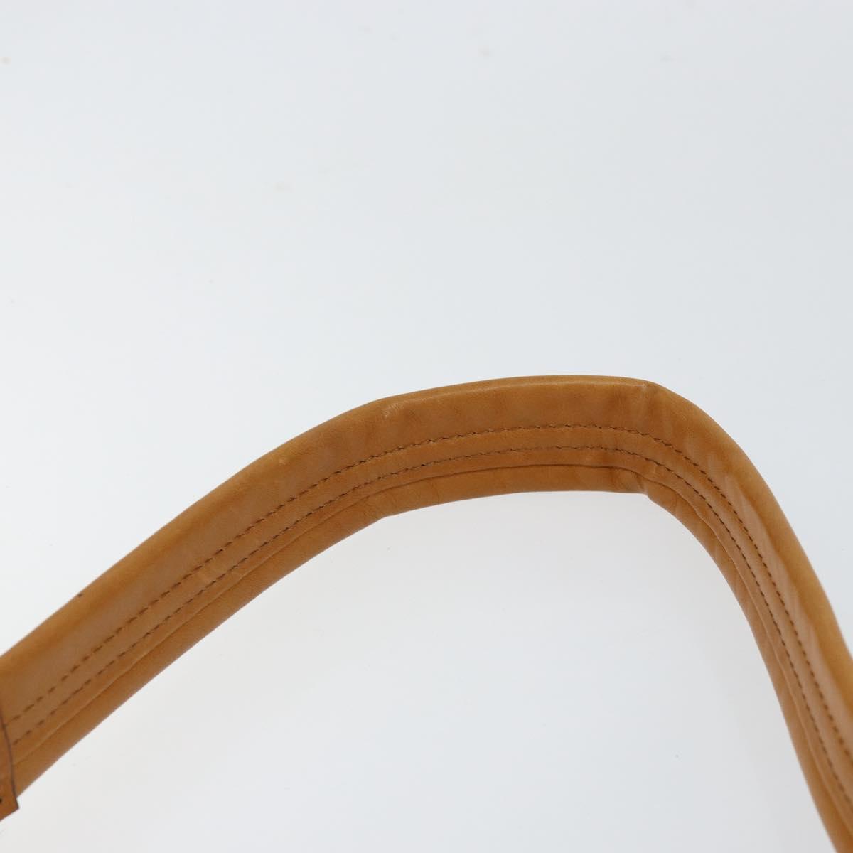 Chloe Shoulder Bag Leather Brown Gold Auth BA7803