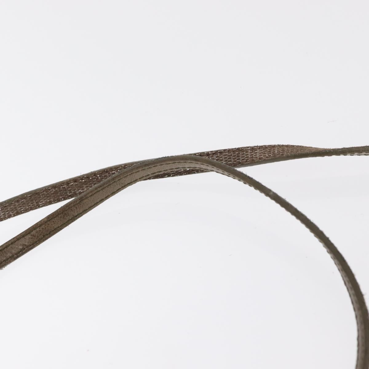 Chloe Lily Hand Bag Canvas 2way Silver Auth BA7806