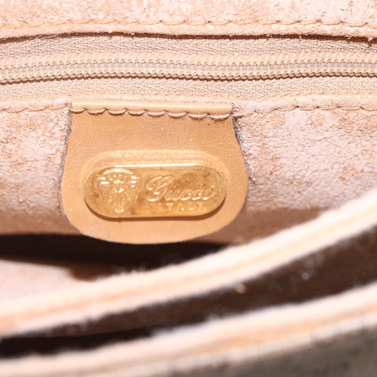 GUCCI Micro GG Supreme Shoulder Bag PVC Beige Gold 007 105 5548 Auth BA7825