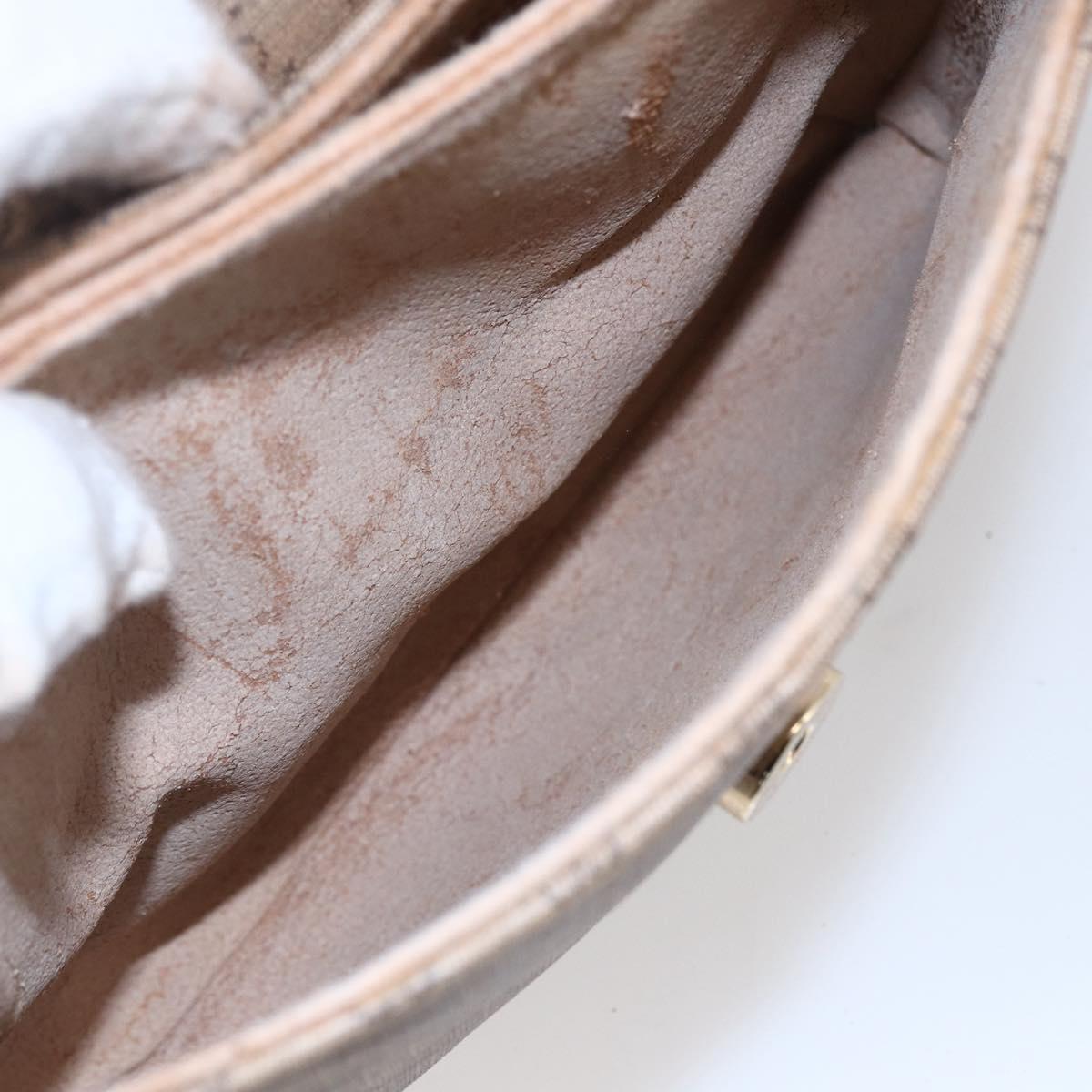 GUCCI Micro GG Supreme Shoulder Bag PVC Beige Gold 007 105 5548 Auth BA7825