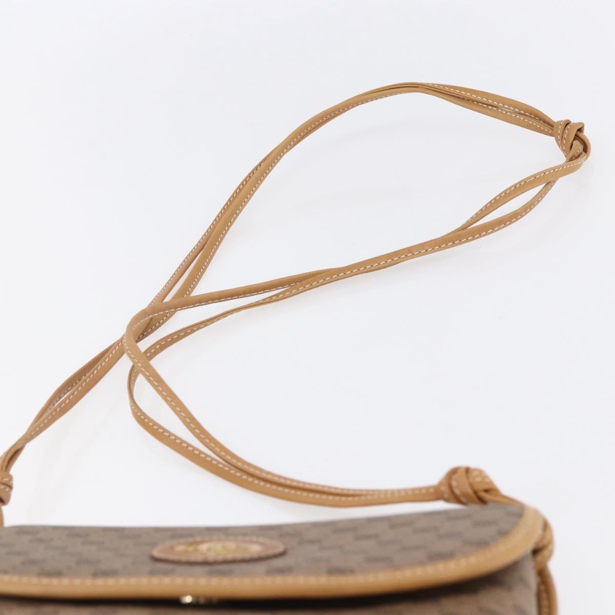 GUCCI Micro GG Supreme Shoulder Bag PVC Beige Gold 007 105 5548 Auth BA7825