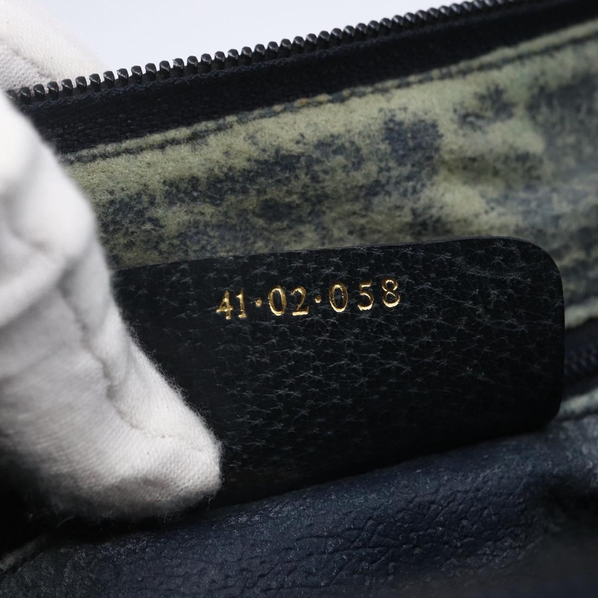 GUCCI GG Supreme Shoulder Bag PVC Navy Gold 41 02 058 Auth BA7826