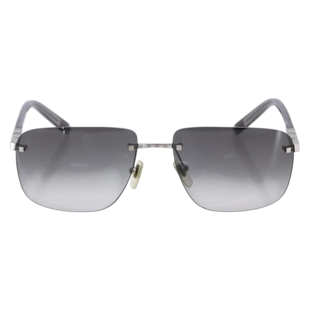 LOUIS VUITTON Sunglasses plastic Black LV Auth BA7832