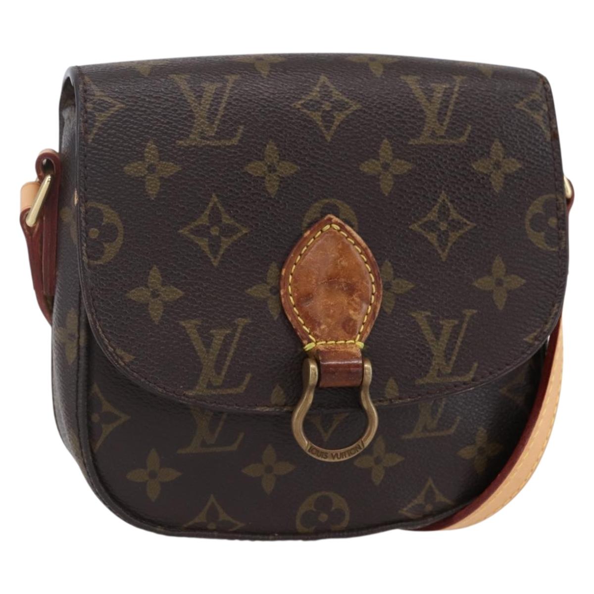 LOUIS VUITTON Monogram Saint Cloud PM Shoulder Bag M51244 LV Auth BA7849