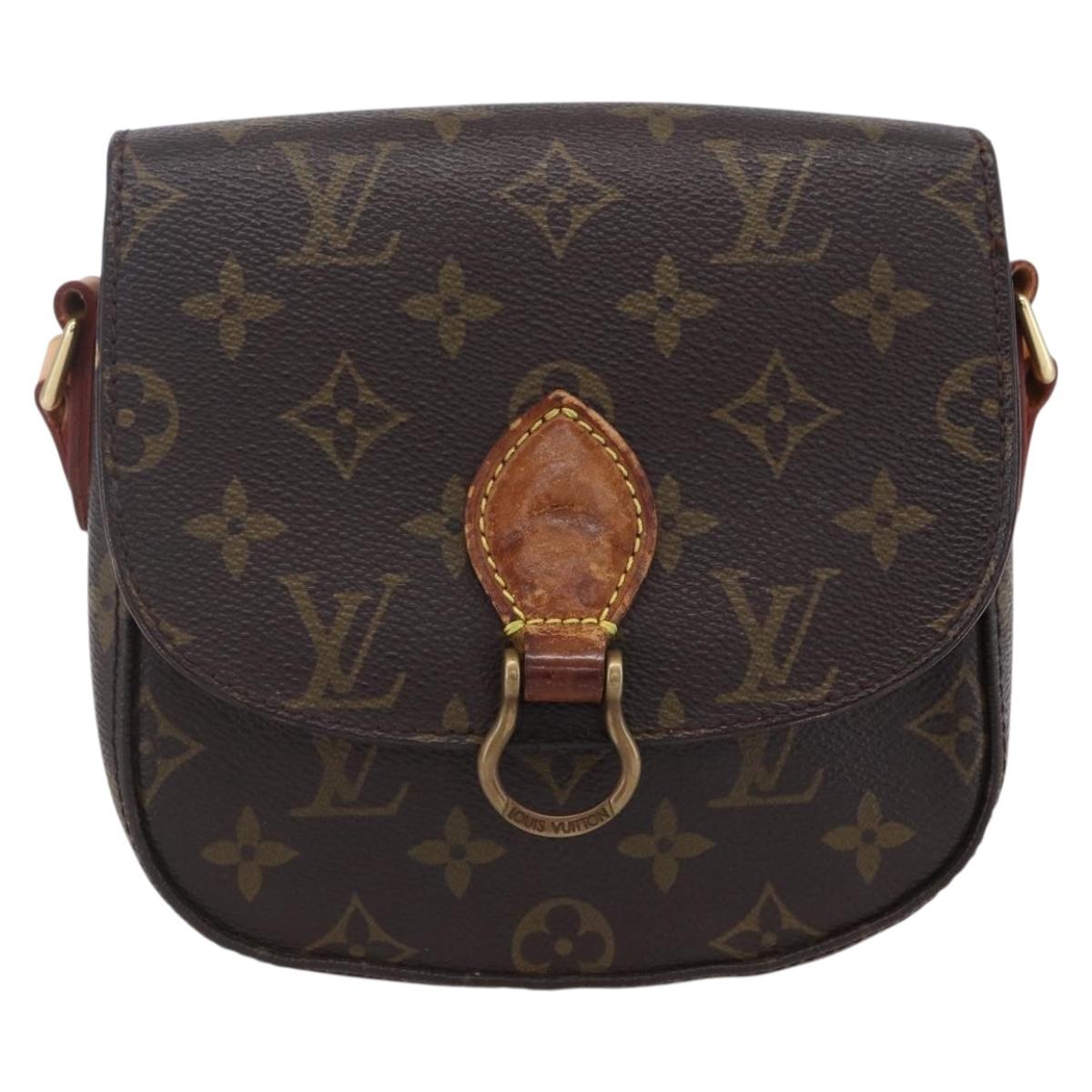 LOUIS VUITTON Monogram Saint Cloud PM Shoulder Bag M51244 LV Auth BA7849