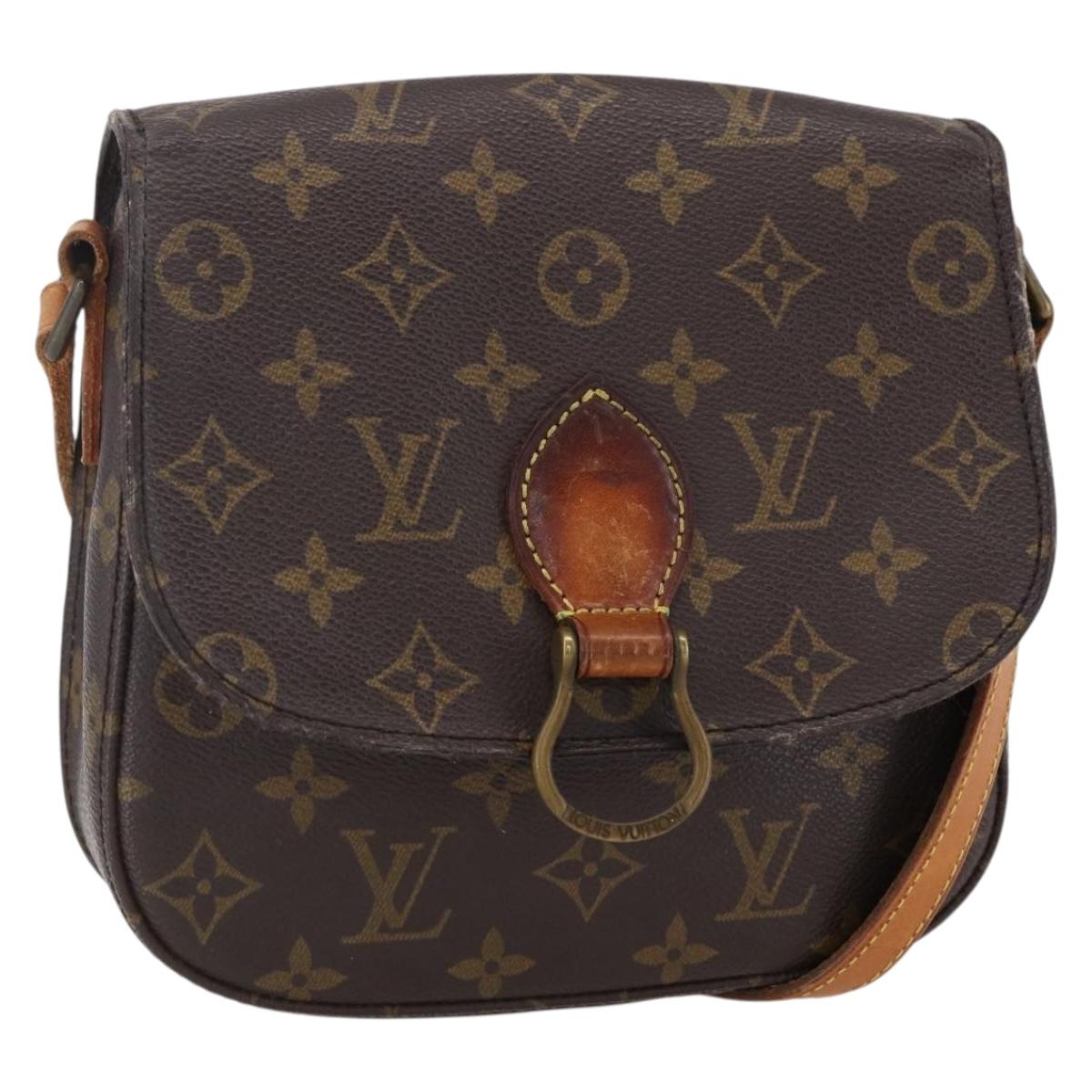 LOUIS VUITTON Monogram Saint Cloud MM Shoulder Bag M51243 LV Auth BA7854