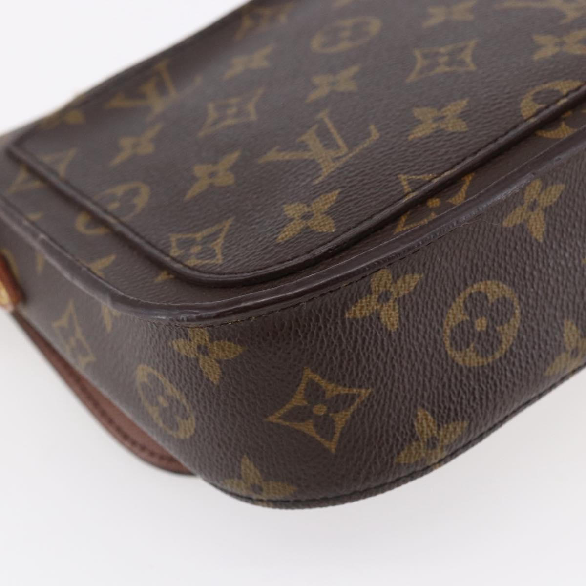 LOUIS VUITTON Monogram Saint Cloud MM Shoulder Bag M51243 LV Auth BA7854