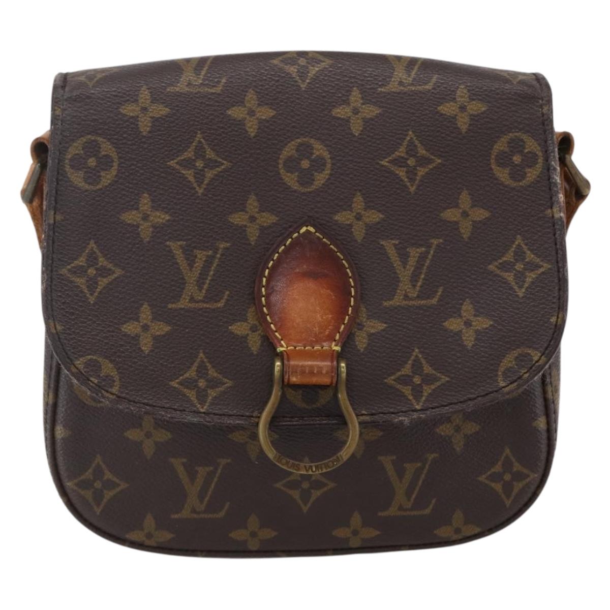 LOUIS VUITTON Monogram Saint Cloud MM Shoulder Bag M51243 LV Auth BA7854