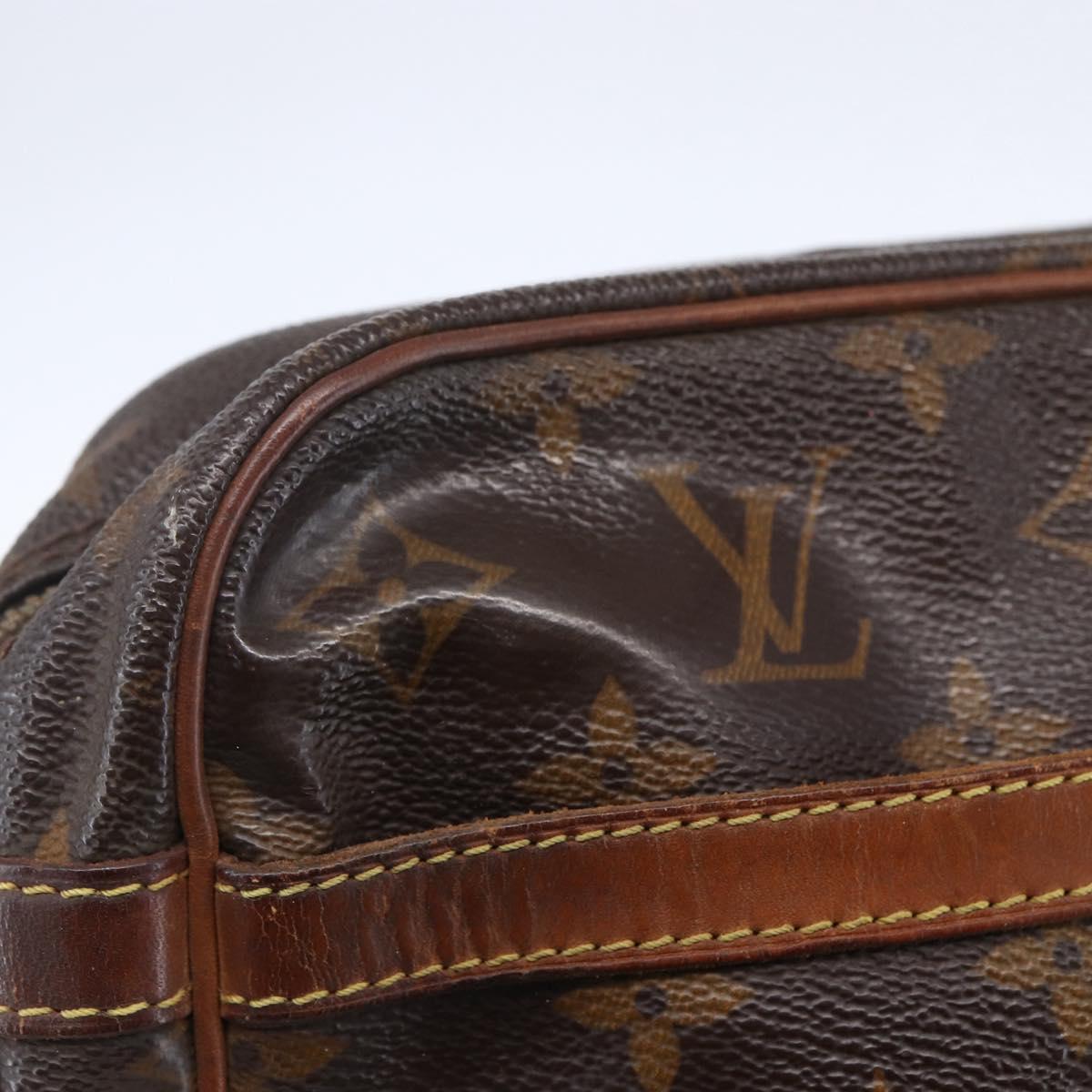 LOUIS VUITTON Monogram Compiegne 28 Clutch Bag M51845 LV Auth BA7866