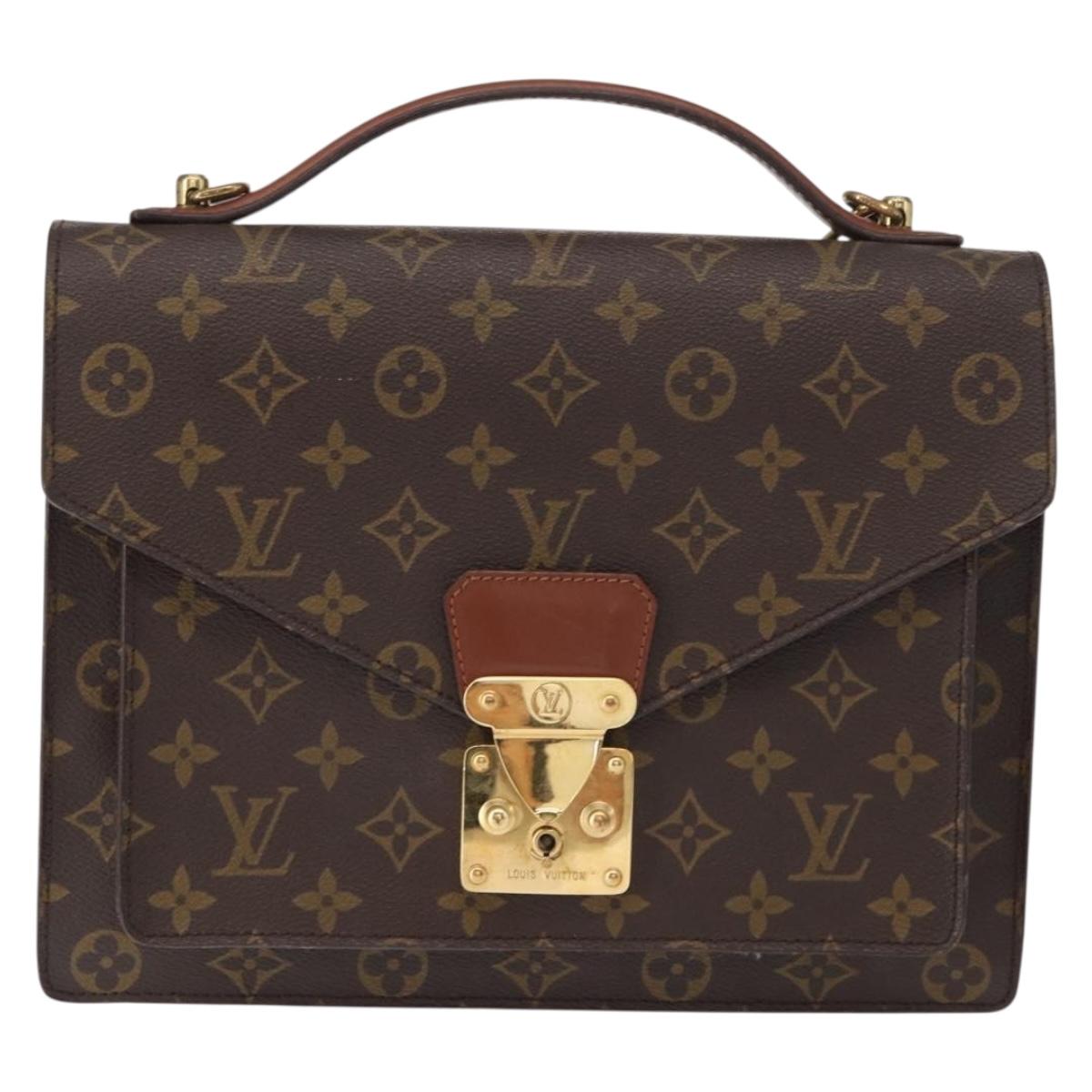 LOUIS VUITTON Monogram Monceau 28 Hand Bag M51185 LV Auth BA7872