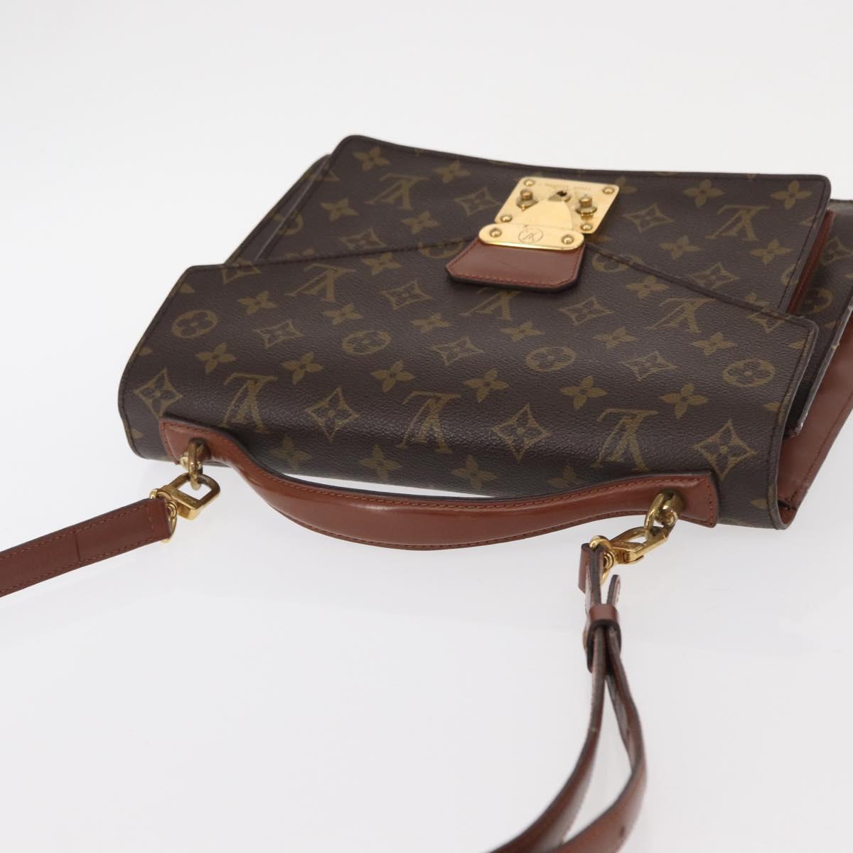 LOUIS VUITTON Monogram Monceau 28 Hand Bag M51185 LV Auth BA7872