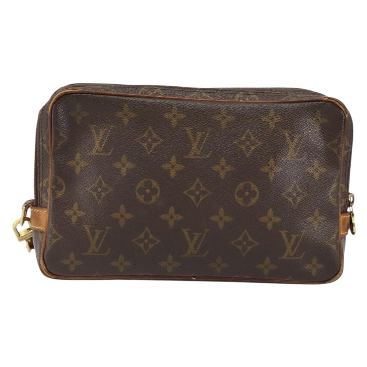 LOUIS VUITTON Monogram China Run Clutch Bag M41432 LV Auth BA7875