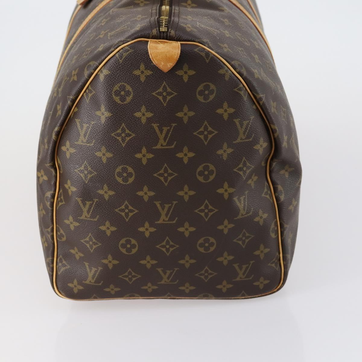 LOUIS VUITTON Monogram Keepall 55 Boston Bag M41424 LV Auth BA7893