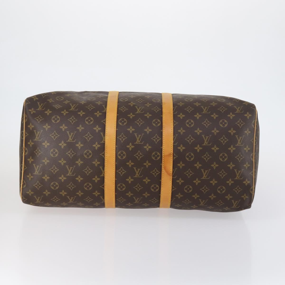 LOUIS VUITTON Monogram Keepall 55 Boston Bag M41424 LV Auth BA7893