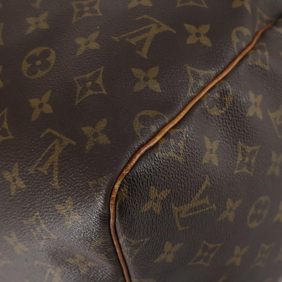 LOUIS VUITTON Monogram Keepall 55 Boston Bag M41424 LV Auth BA7894