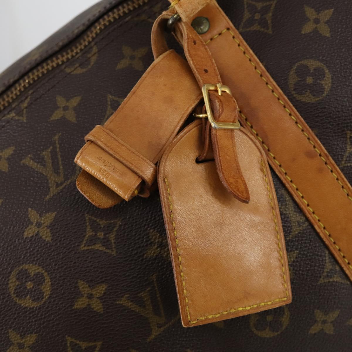 LOUIS VUITTON Monogram Keepall 55 Boston Bag M41424 LV Auth BA7894
