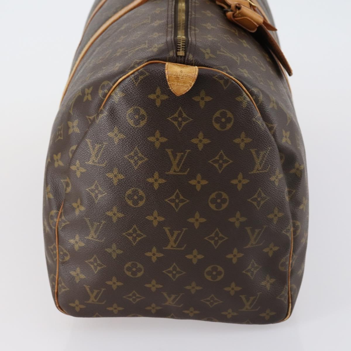 LOUIS VUITTON Monogram Keepall 55 Boston Bag M41424 LV Auth BA7894