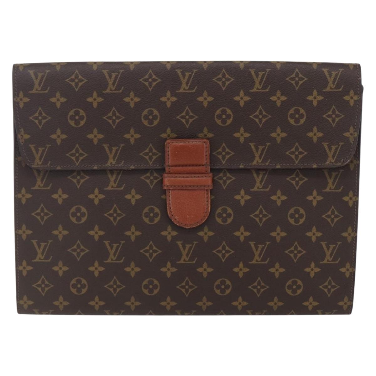 LOUIS VUITTON Monogram Posh Ministor Briefcase M53445 LV Auth BA7896