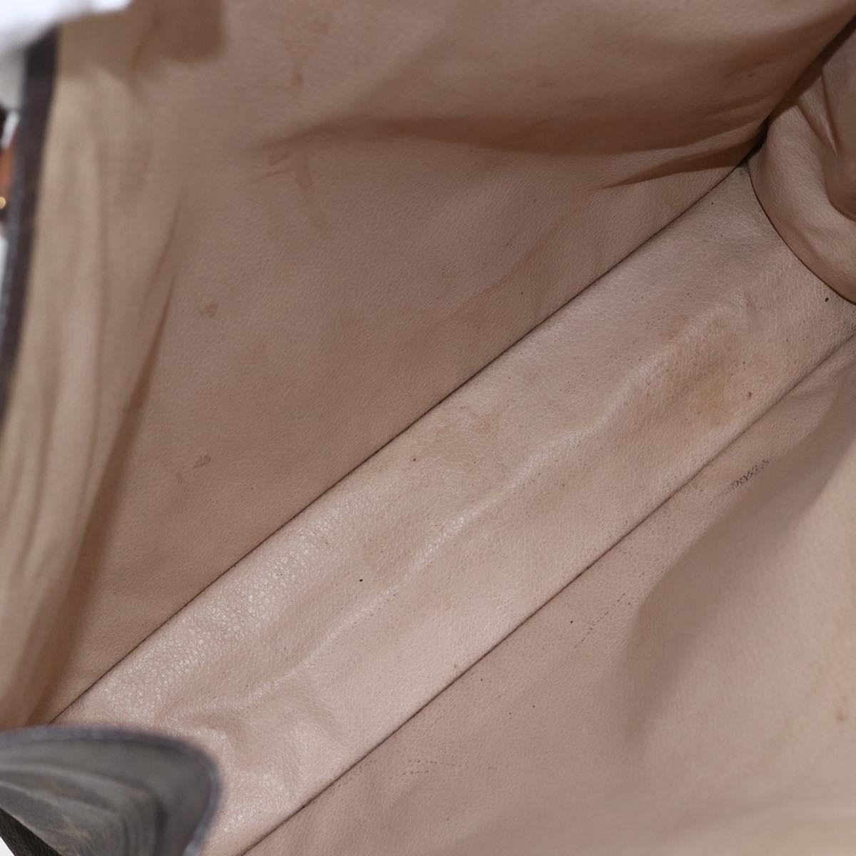 LOUIS VUITTON Monogram Sac Plat Hand Bag M51140 LV Auth BA7898