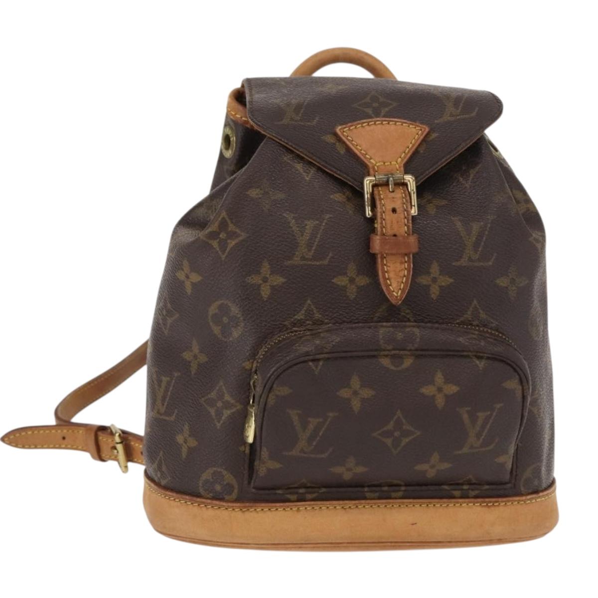 LOUIS VUITTON Monogram Montsouris PM Backpack M51137 LV Auth BA7902