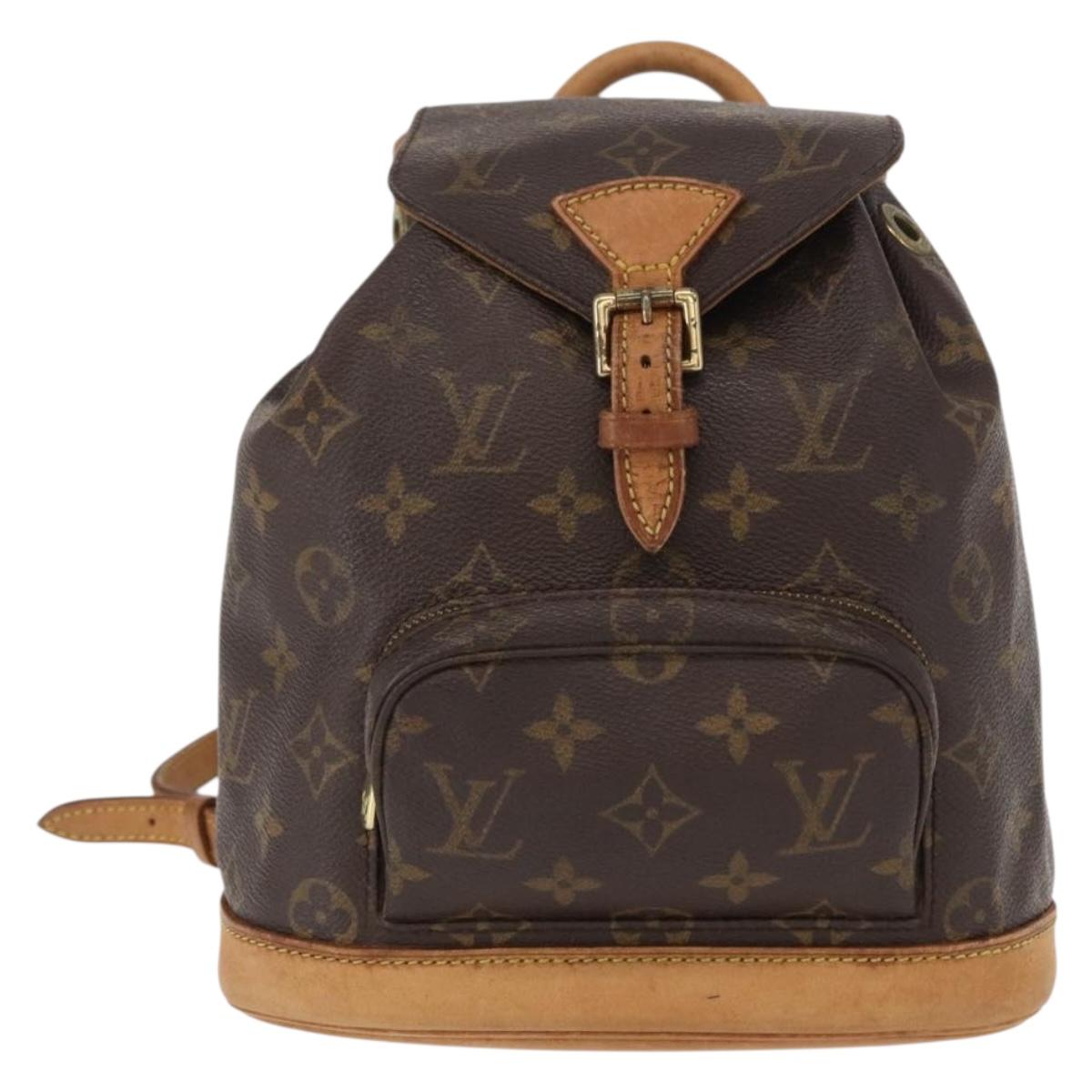 LOUIS VUITTON Monogram Montsouris PM Backpack M51137 LV Auth BA7902