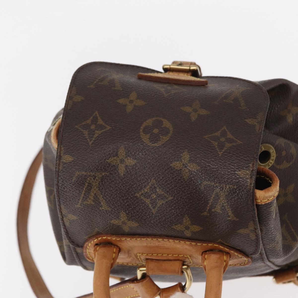 LOUIS VUITTON Monogram Montsouris PM Backpack M51137 LV Auth BA7902