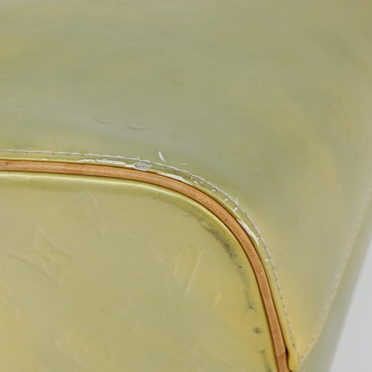 LOUIS VUITTON Monogram Vernis Houston Hand Bag Gris M91053 LV Auth BA7906