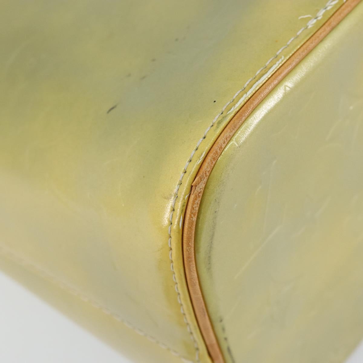 LOUIS VUITTON Monogram Vernis Houston Hand Bag Gris M91053 LV Auth BA7906