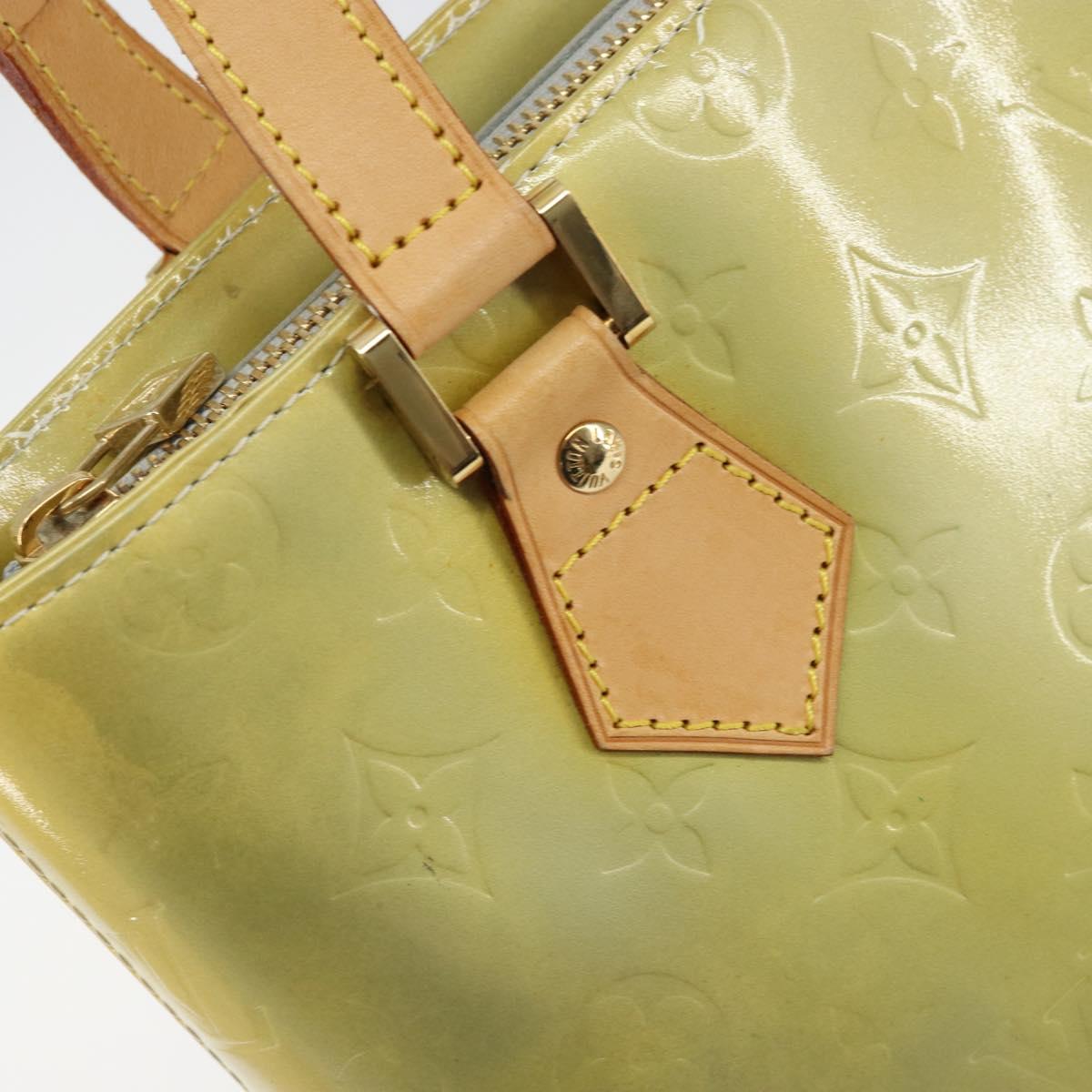 LOUIS VUITTON Monogram Vernis Houston Hand Bag Gris M91053 LV Auth BA7906