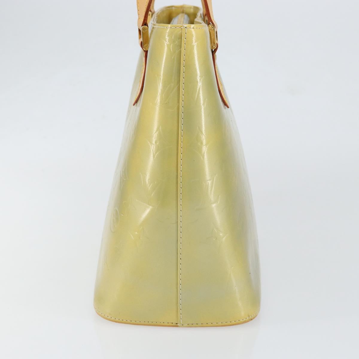 LOUIS VUITTON Monogram Vernis Houston Hand Bag Gris M91053 LV Auth BA7906