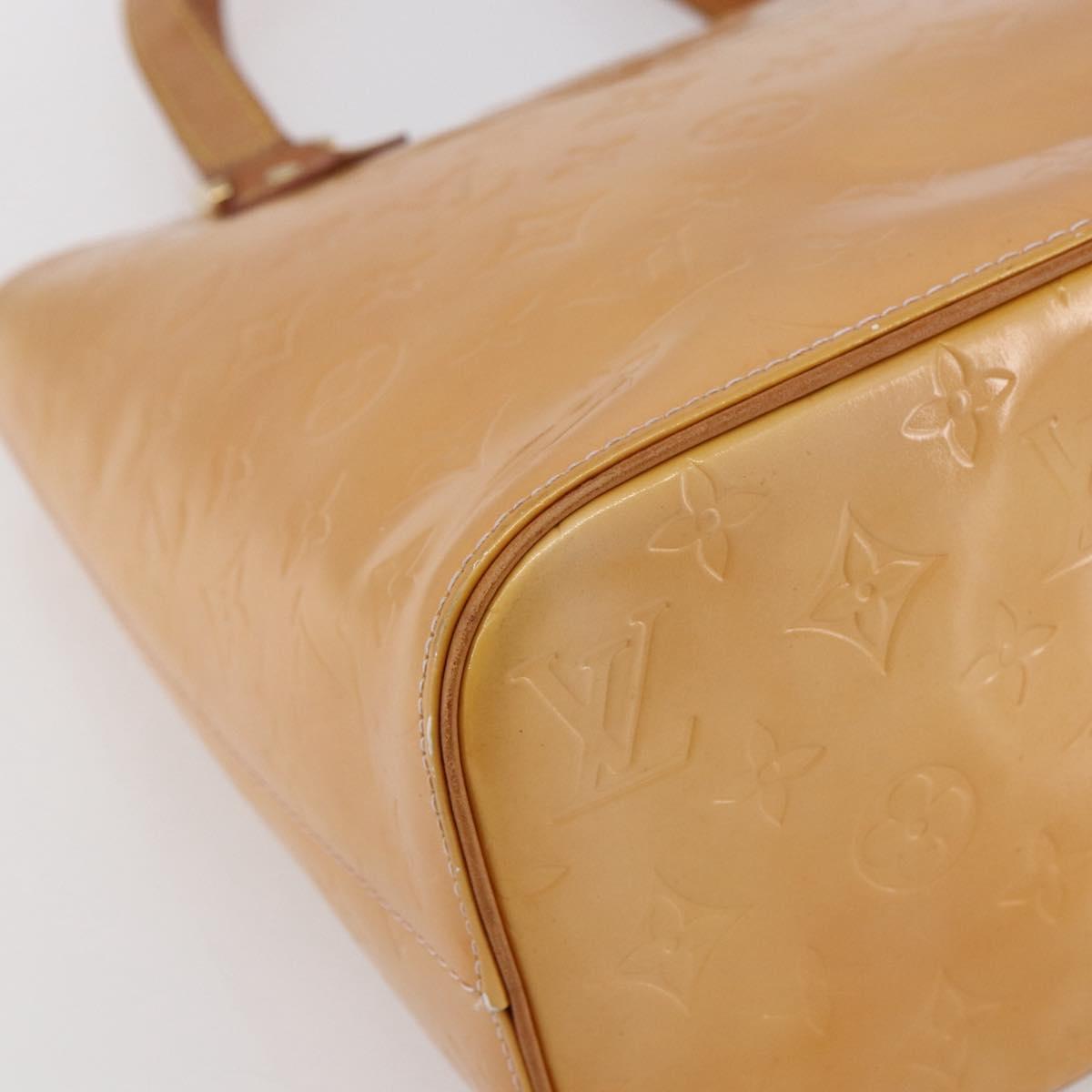 LOUIS VUITTON Monogram Vernis Houston Bag Marshmallow Pink M91302 LV Auth BA7907