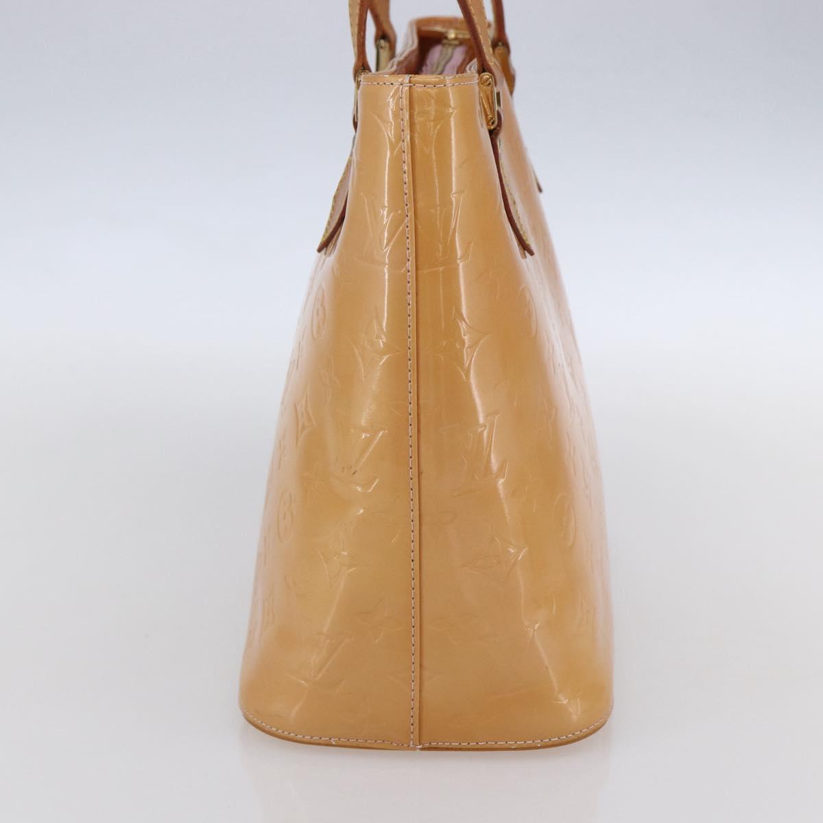 LOUIS VUITTON Monogram Vernis Houston Bag Marshmallow Pink M91302 LV Auth BA7907