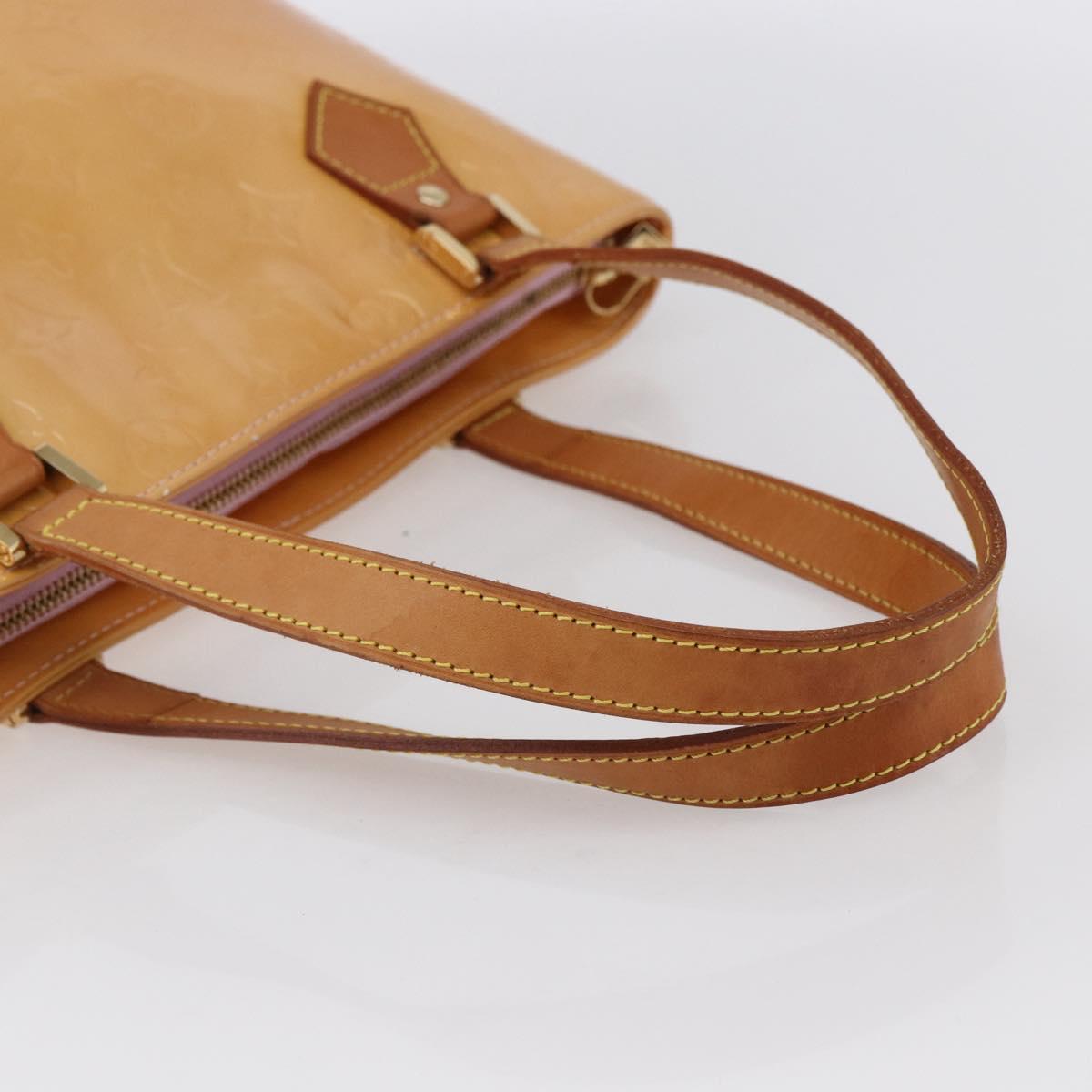 LOUIS VUITTON Monogram Vernis Houston Bag Marshmallow Pink M91302 LV Auth BA7907