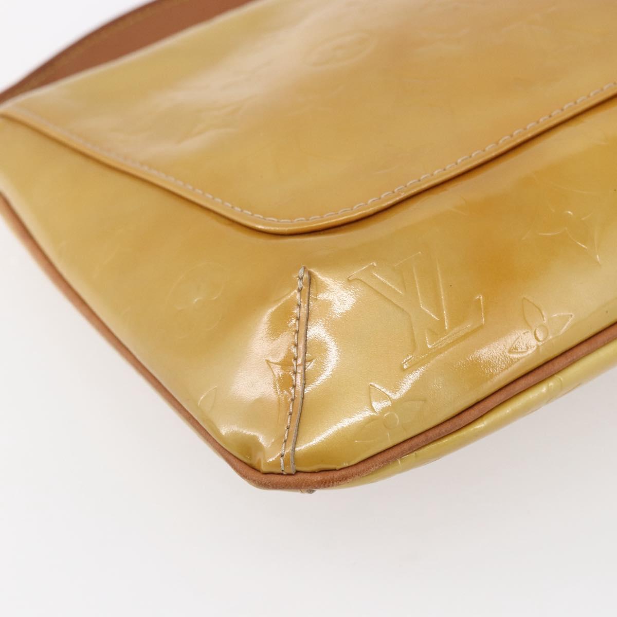 LOUIS VUITTON Monogram Vernis Thompson Street Bag Beige M91301 LV Auth BA7914