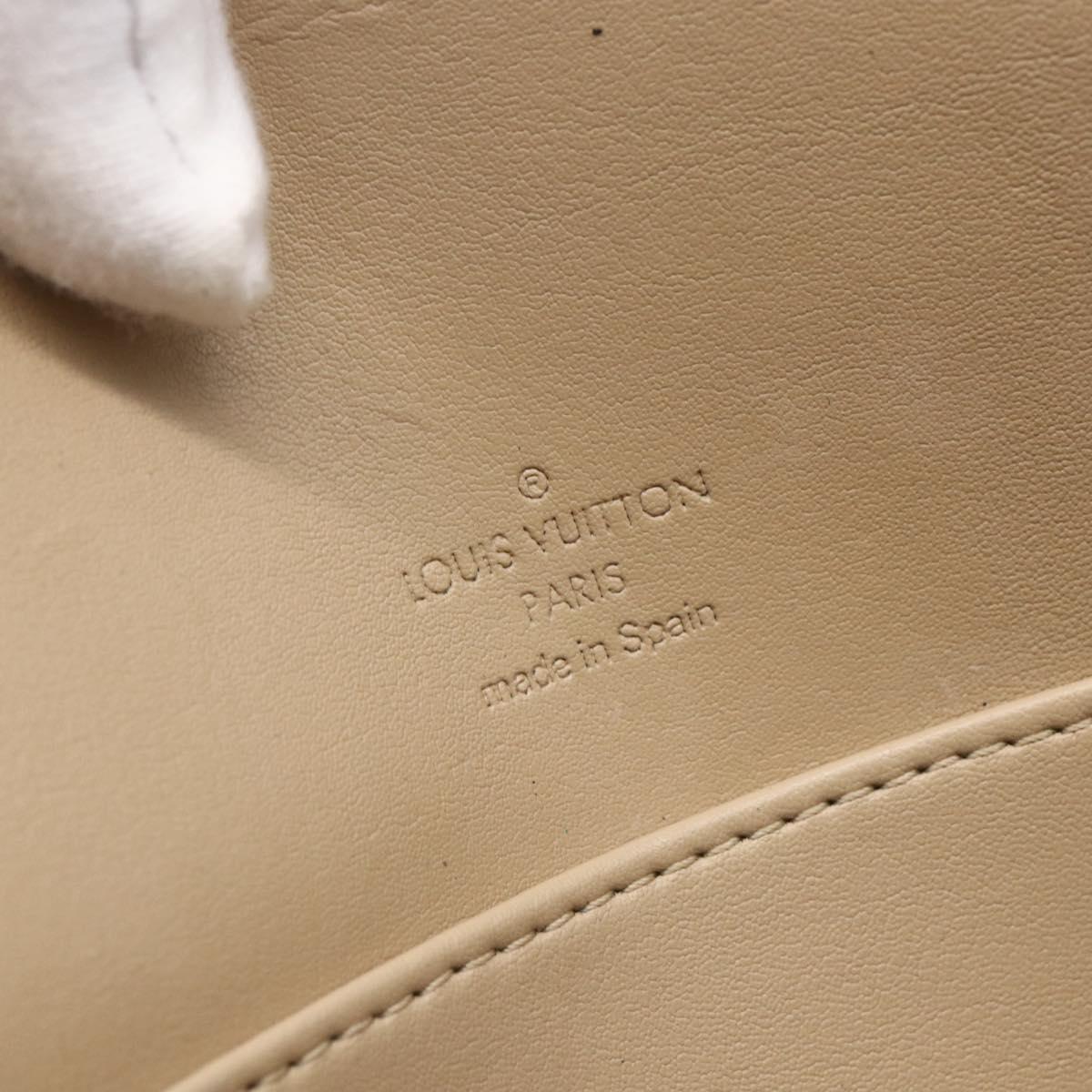 LOUIS VUITTON Monogram Vernis Thompson Street Bag Beige M91301 LV Auth BA7914