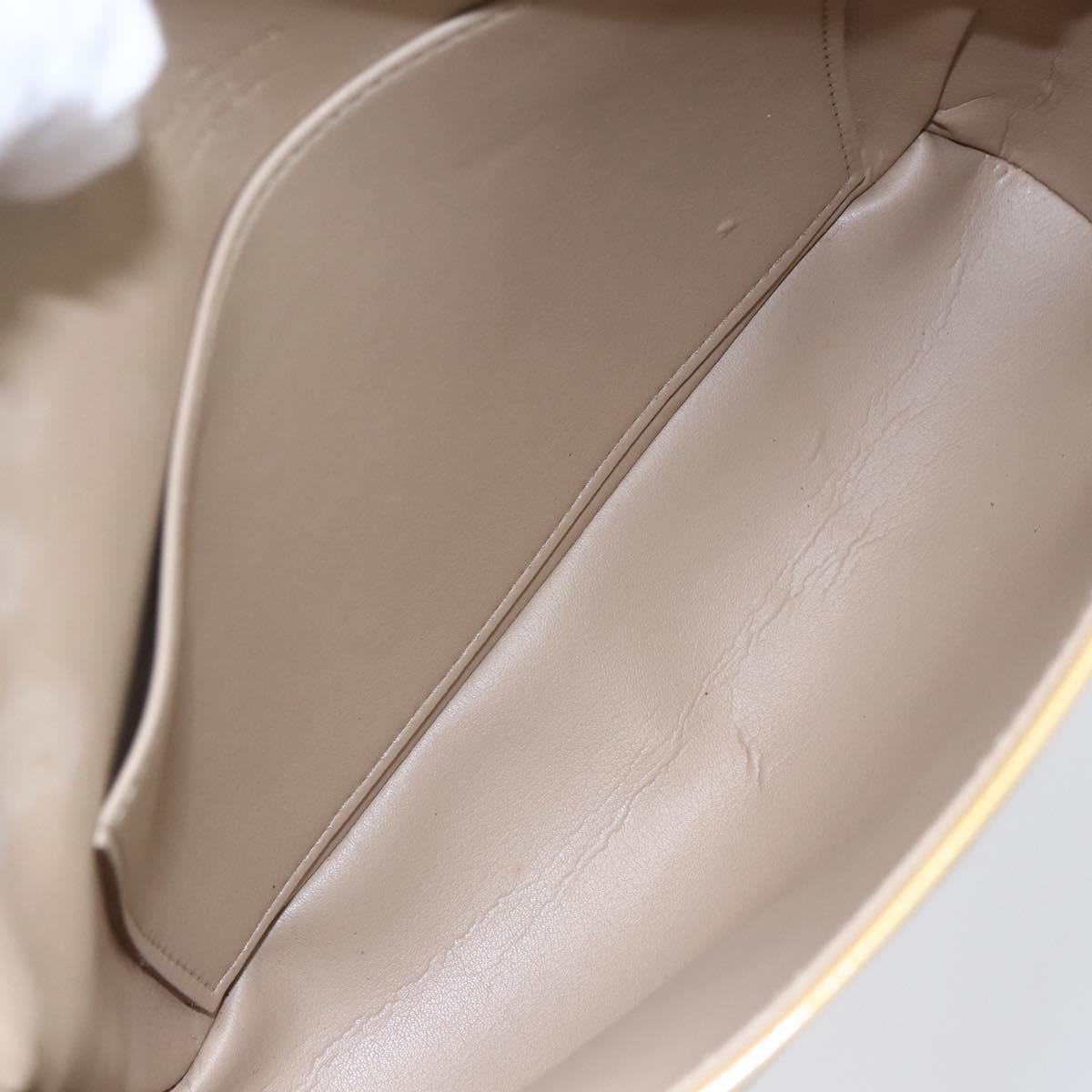 LOUIS VUITTON Monogram Vernis Thompson Street Bag Beige M91301 LV Auth BA7914