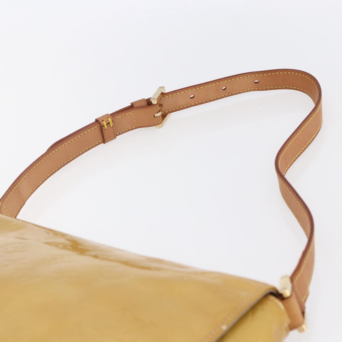 LOUIS VUITTON Monogram Vernis Thompson Street Bag Beige M91301 LV Auth BA7914