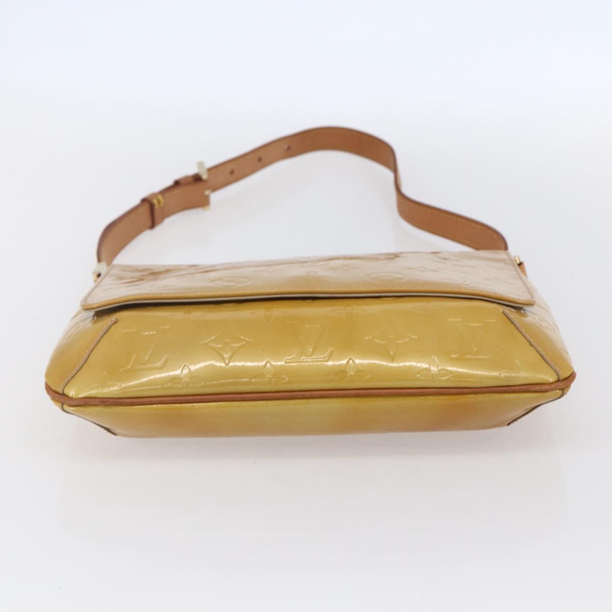 LOUIS VUITTON Monogram Vernis Thompson Street Bag Beige M91301 LV Auth BA7914