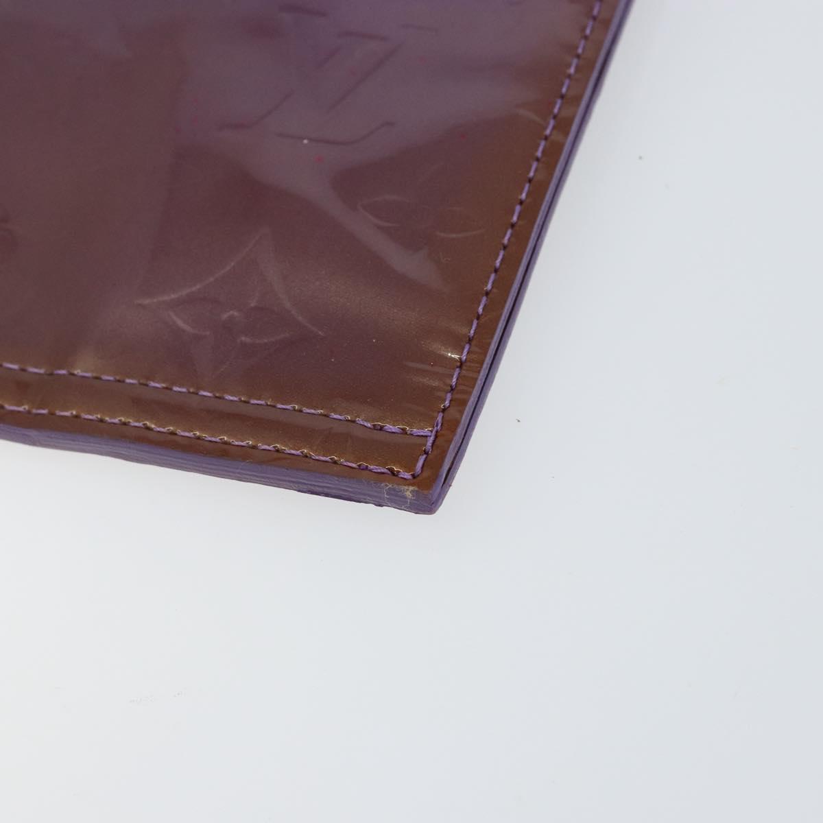 LOUIS VUITTON Monogram Vernis Stanton Tote Bag Purple Viole M91079 Auth BA7915