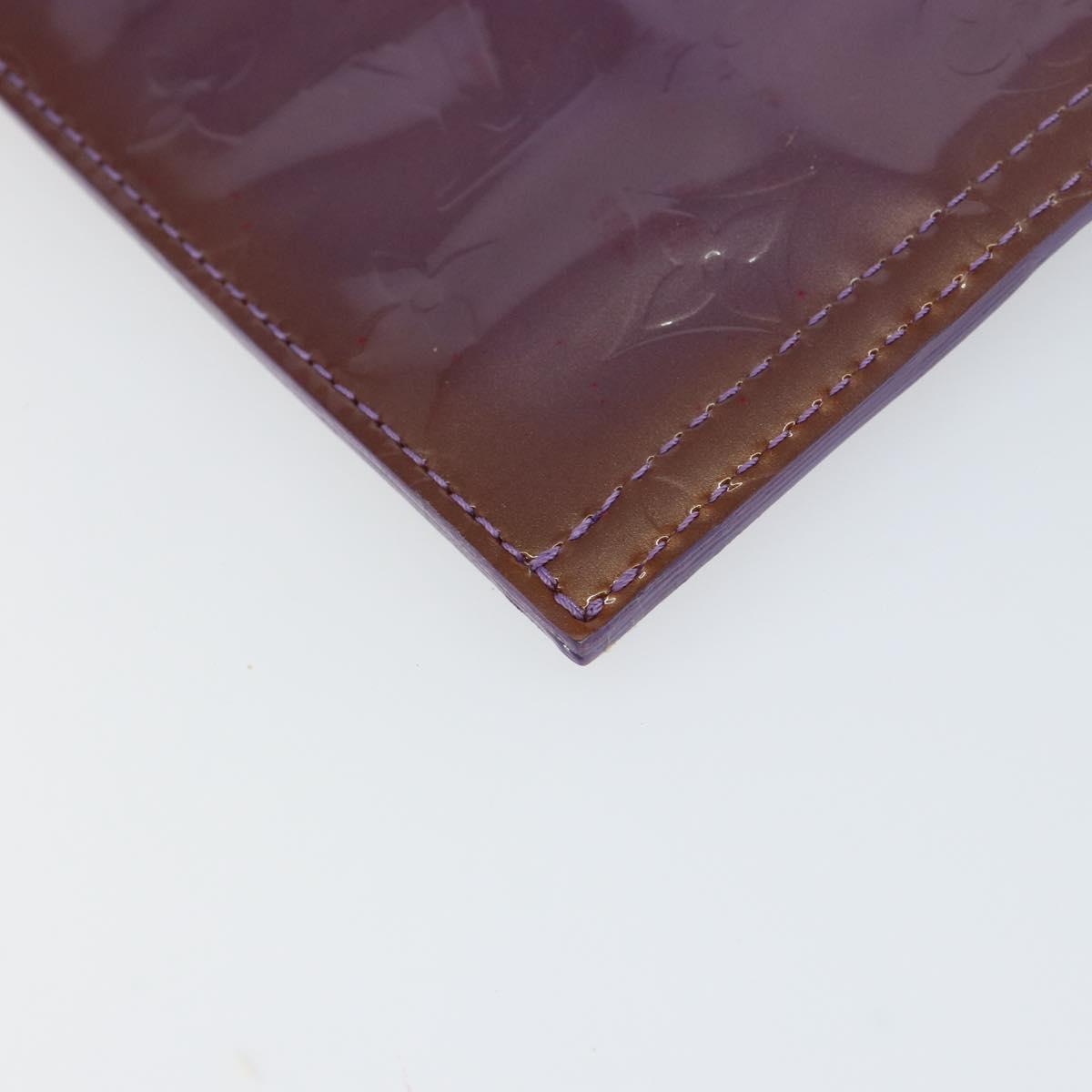 LOUIS VUITTON Monogram Vernis Stanton Tote Bag Purple Viole M91079 Auth BA7915