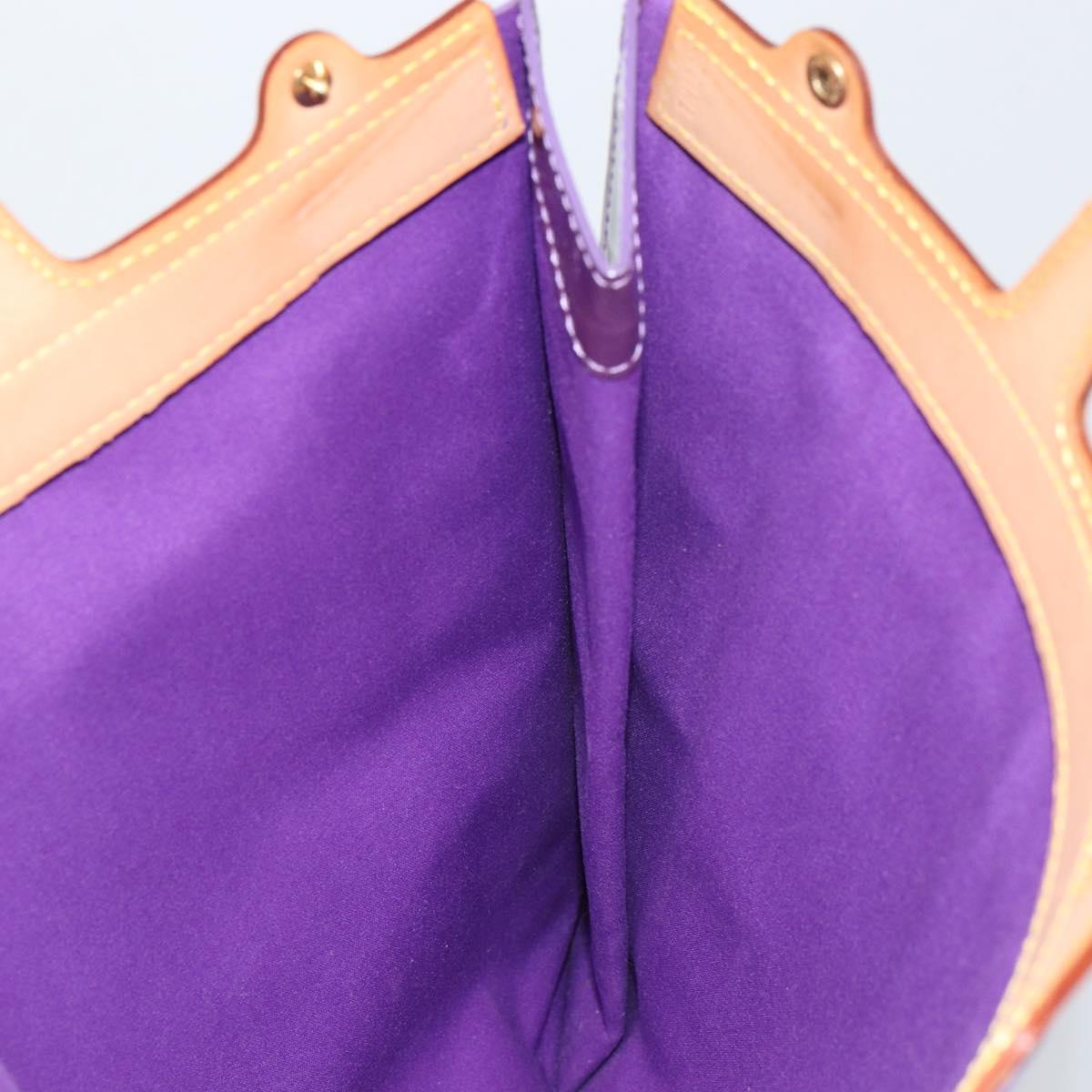 LOUIS VUITTON Monogram Vernis Stanton Tote Bag Purple Viole M91079 Auth BA7915