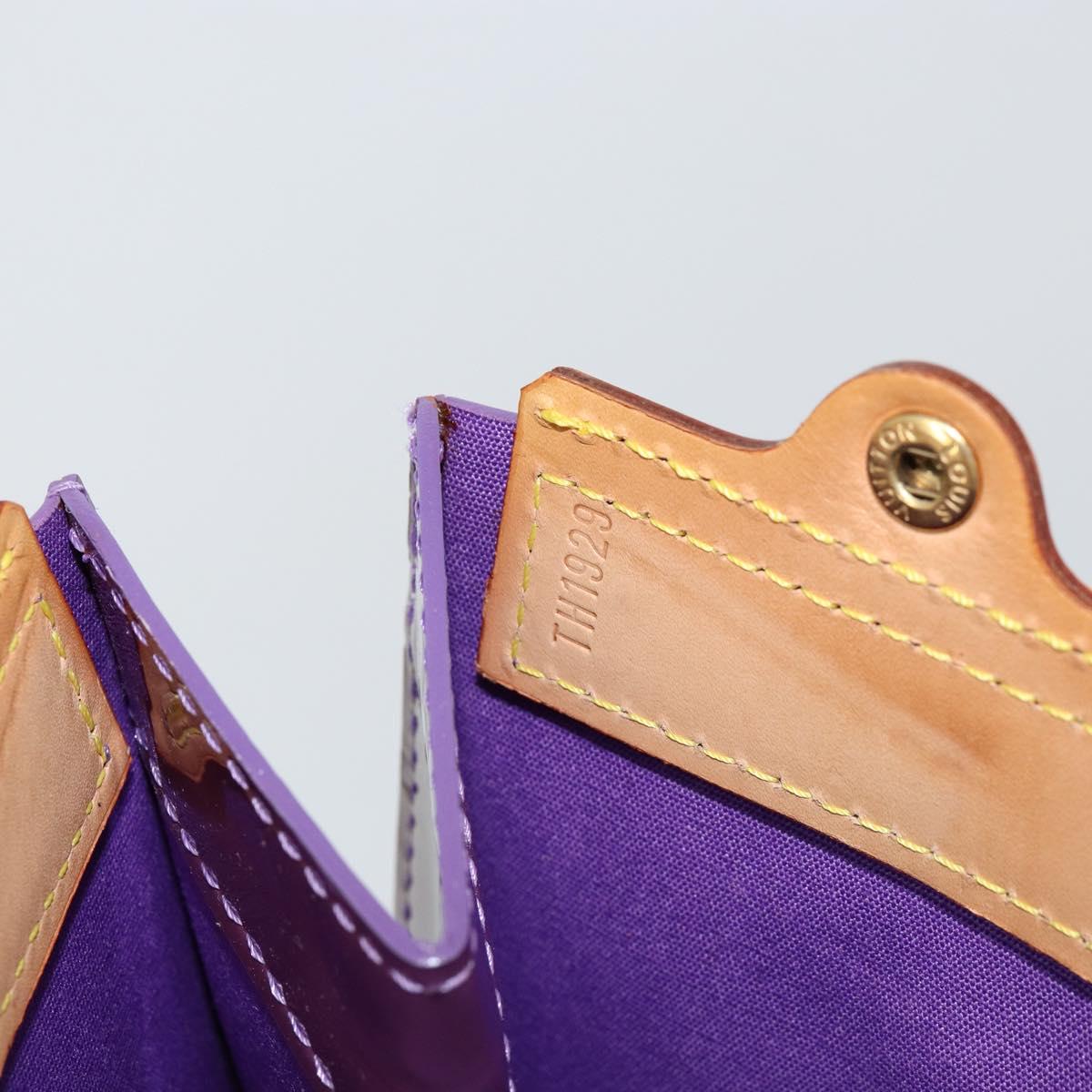 LOUIS VUITTON Monogram Vernis Stanton Tote Bag Purple Viole M91079 Auth BA7915