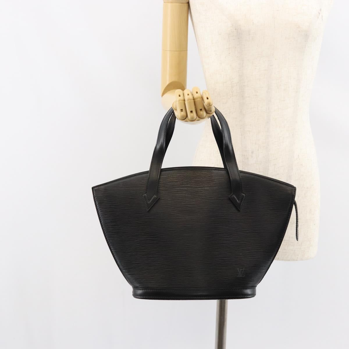LOUIS VUITTON Epi Saint Jacques Hand Bag Black M52272 LV Auth BA7918