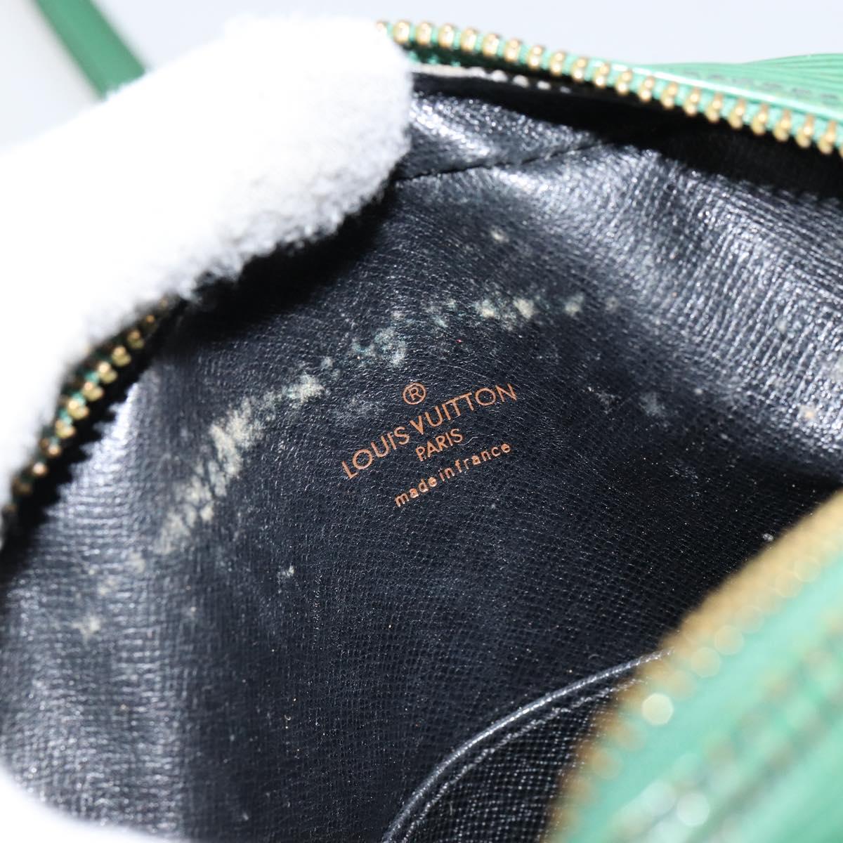 LOUIS VUITTON Epi Danube Shoulder Bag Green M45634 LV Auth BA7919